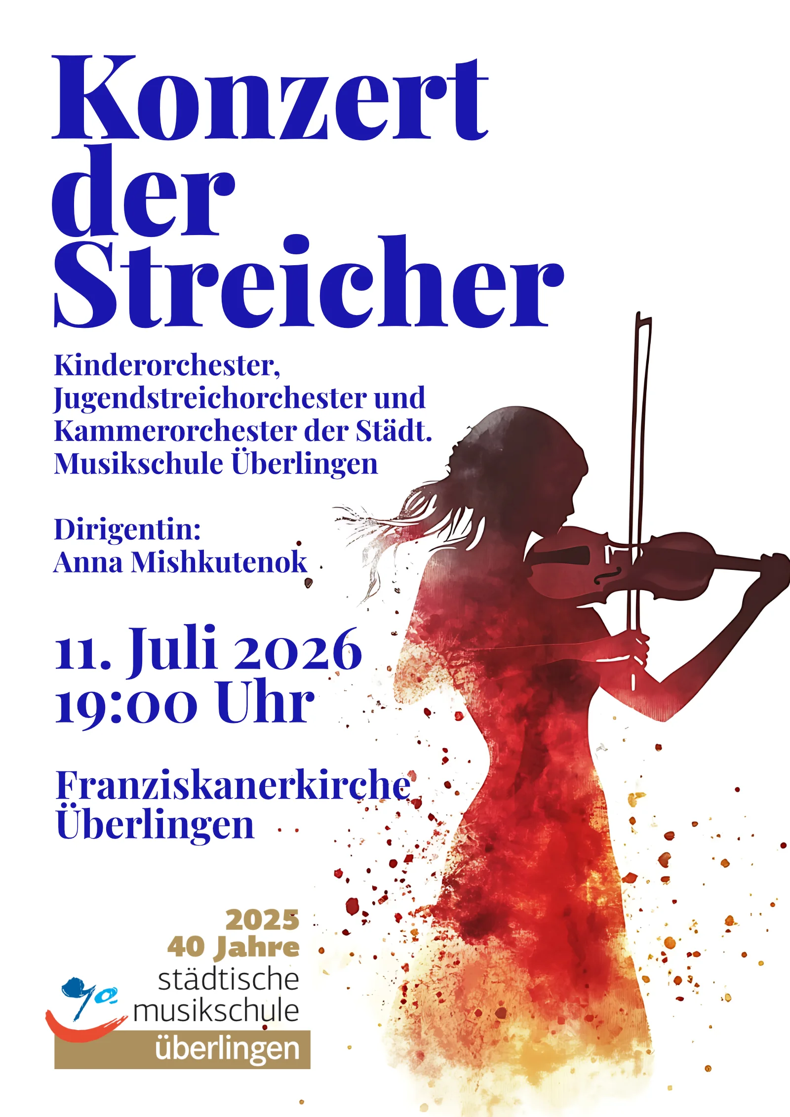 Plakat Streicherkonzert 2026